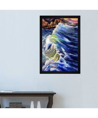 ORIGINAL TIDES OIL ART PRINT "Textured Paper (Scratch/Dust) Proof Framed Art Print 3