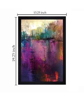 ABSTRACT ORIGINAL OIL ART PRINT "Textured Paper (Scratch/Dust) Proof Framed Art Print 1