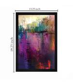 ABSTRACT ORIGINAL OIL ART PRINT "Textured Paper (Scratch/Dust) Proof Framed Art Print