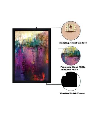 ABSTRACT ORIGINAL OIL ART PRINT "Textured Paper (Scratch/Dust) Proof Framed Art Print 4