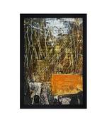 ABSTRACT ORIGINAL OIL ART PRINT "Textured Paper (Scratch/Dust) Proof Framed Art Print