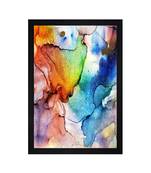 ABSTRACT ORIGINAL OIL ART PRINT "Textured Paper (Scratch/Dust) Proof Framed Art Print