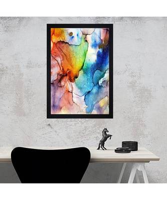 ABSTRACT ORIGINAL OIL ART PRINT "Textured Paper (Scratch/Dust) Proof Framed Art Print 3