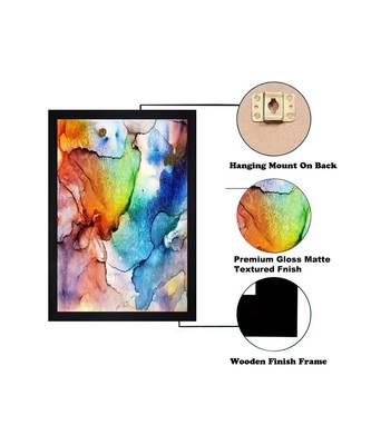 ABSTRACT ORIGINAL OIL ART PRINT "Textured Paper (Scratch/Dust) Proof Framed Art Print 5