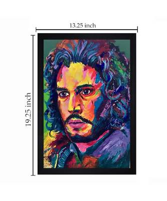 JON SNOW OIL ART PRINT "Textured Paper (Scratch/Dust) Proof Framed Art Print 2