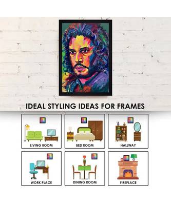 JON SNOW OIL ART PRINT "Textured Paper (Scratch/Dust) Proof Framed Art Print 4
