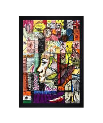 INDIAN OIL ARTIST PRINT "Textured Paper (Scratch/Dust) Proof Framed Art Print 1