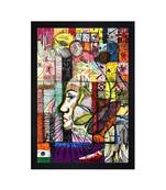 INDIAN OIL ARTIST PRINT "Textured Paper (Scratch/Dust) Proof Framed Art Print