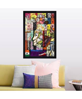 INDIAN OIL ARTIST PRINT "Textured Paper (Scratch/Dust) Proof Framed Art Print 2