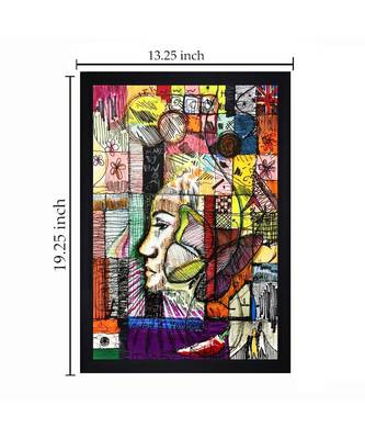 INDIAN OIL ARTIST PRINT "Textured Paper (Scratch/Dust) Proof Framed Art Print 5