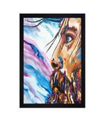 THE FACE OIL PRINT "Textured Paper (Scratch/Dust) Proof Framed Art Print