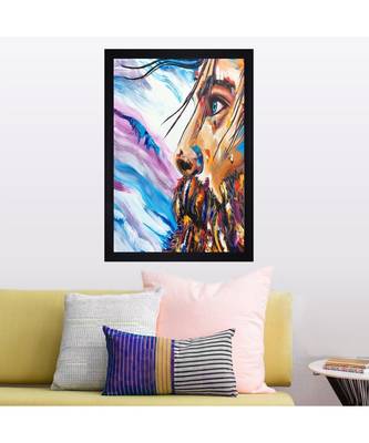 THE FACE OIL PRINT "Textured Paper (Scratch/Dust) Proof Framed Art Print 2