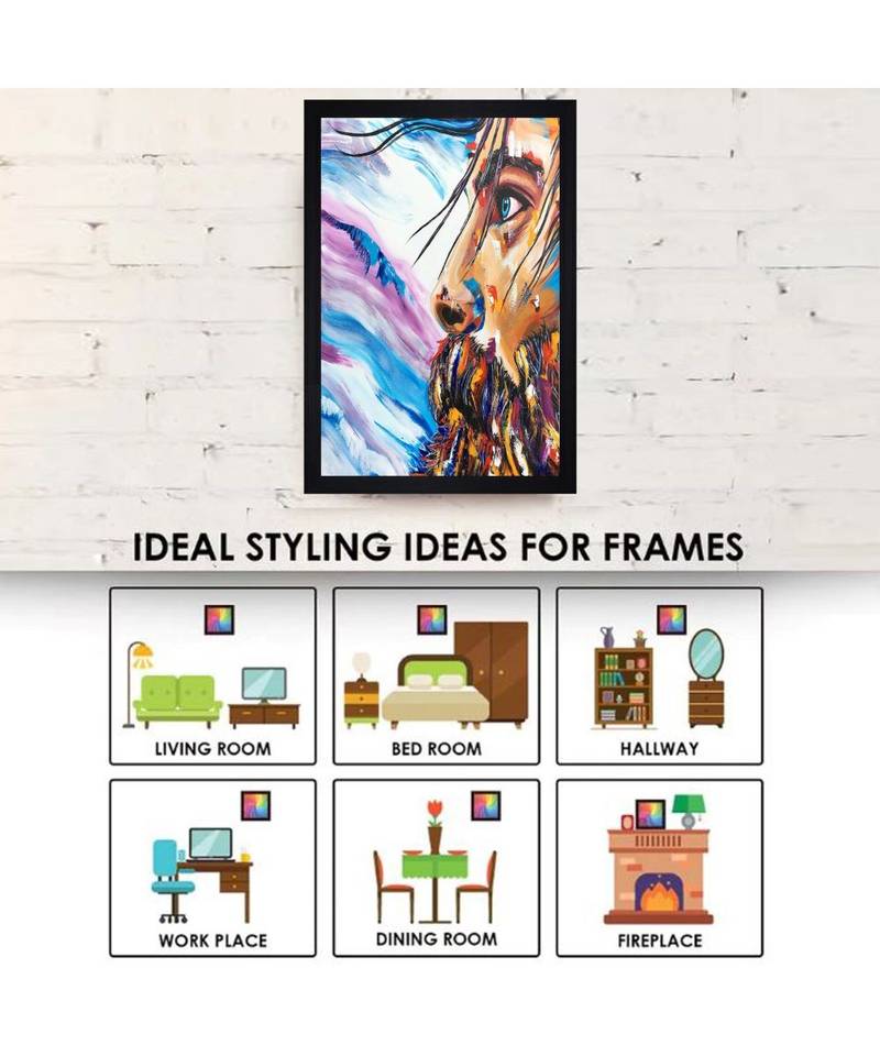 THE FACE OIL PRINT "Textured Paper (Scratch/Dust) Proof Framed Art Print