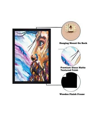 THE FACE OIL PRINT "Textured Paper (Scratch/Dust) Proof Framed Art Print 4