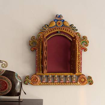 Decorative Papier-Mache Wooden Jharokha Wall Hanging 1