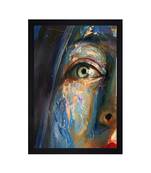 THE FACE PRINT "Textured Paper (Scratch/Dust) Proof Framed Art Print