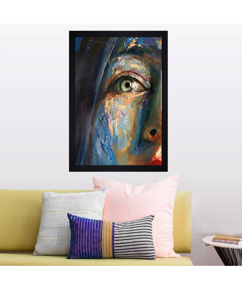 THE FACE PRINT "Textured Paper (Scratch/Dust) Proof Framed Art Print