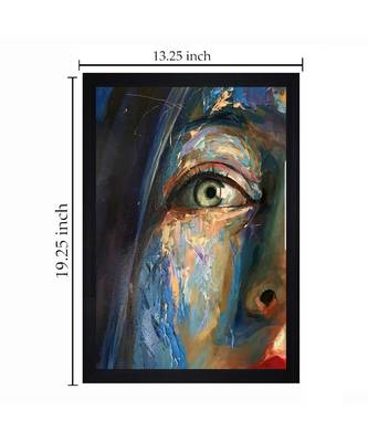 THE FACE PRINT "Textured Paper (Scratch/Dust) Proof Framed Art Print 3