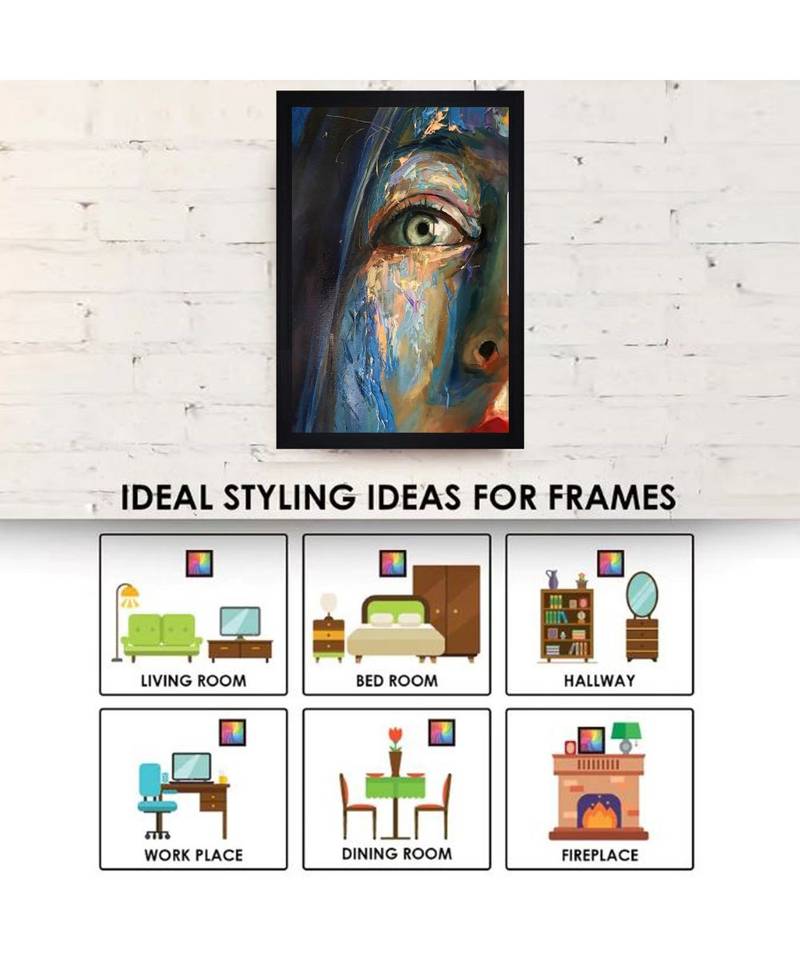 THE FACE PRINT "Textured Paper (Scratch/Dust) Proof Framed Art Print