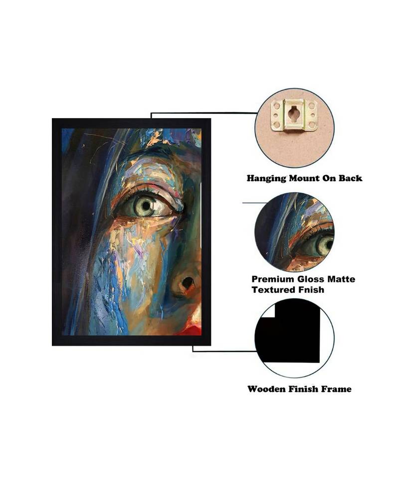 THE FACE PRINT "Textured Paper (Scratch/Dust) Proof Framed Art Print