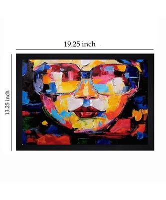 ABSTRACT OIL ART PRINT "  Textured Paper (Scratch/Dust) Proof Framed Art Print 5