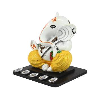 Decorative Lord Ganesha Showpiece for Car Dashboard, Home Temple and Office Desks 4