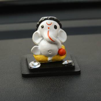 Decorative Lord Ganesha Showpiece for Car Dashboard, Home Temple and Office Desks 1
