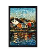 ABSTRACT OIL ART PRINT "  Textured Paper (Scratch/Dust) Proof Framed Art Print