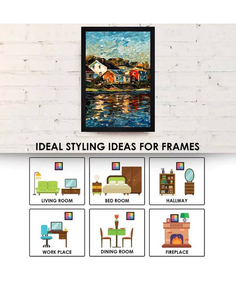 ABSTRACT OIL ART PRINT "  Textured Paper (Scratch/Dust) Proof Framed Art Print