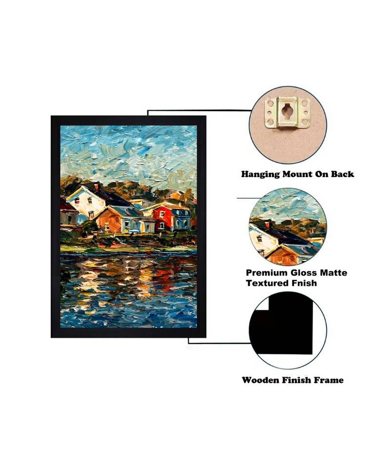 ABSTRACT OIL ART PRINT "  Textured Paper (Scratch/Dust) Proof Framed Art Print