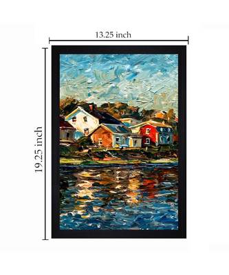 ABSTRACT OIL ART PRINT "  Textured Paper (Scratch/Dust) Proof Framed Art Print 5