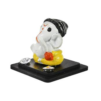 Decorative Lord Ganesha Showpiece for Car Dashboard, Home Temple and Office Desks 5