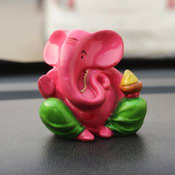 Decorative Lord Ganesha Showpiece for Car Dashboard, Home Temple and Office Desks 1