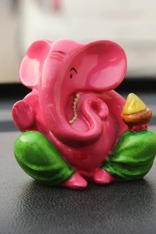 Decorative Lord Ganesha Showpiece for Car Dashboard, Home Temple and Office Desks