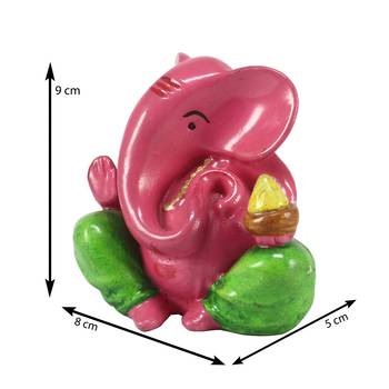 Decorative Lord Ganesha Showpiece for Car Dashboard, Home Temple and Office Desks 3