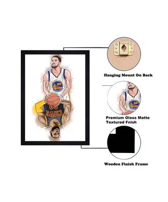CURRY & LEBRON "Textured Paper (Scratch/Dust) Proof Framed Art Print 3