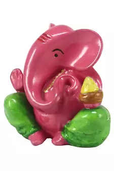 Decorative Lord Ganesha Showpiece for Car Dashboard, Home Temple and Office Desks