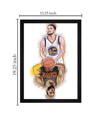 CURRY & LEBRON "Textured Paper (Scratch/Dust) Proof Framed Art Print 4