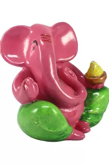 Decorative Lord Ganesha Showpiece for Car Dashboard, Home Temple and Office Desks