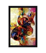 Abstract Art" Textured Paper (Scratch/Dust) Proof Framed Art Print
