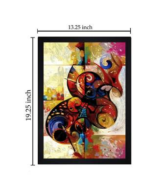 Abstract Art" Textured Paper (Scratch/Dust) Proof Framed Art Print 2