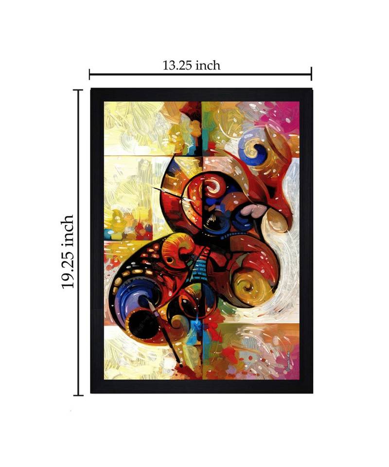 Abstract Art" Textured Paper (Scratch/Dust) Proof Framed Art Print