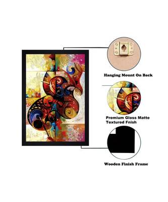 Abstract Art" Textured Paper (Scratch/Dust) Proof Framed Art Print 5