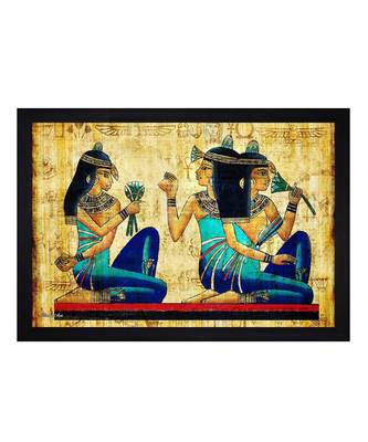 Abstract Egyptian Art" Textured Paper (Scratch/Dust) Proof Framed Art Print 1