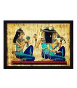 Abstract Egyptian Art" Textured Paper (Scratch/Dust) Proof Framed Art Print