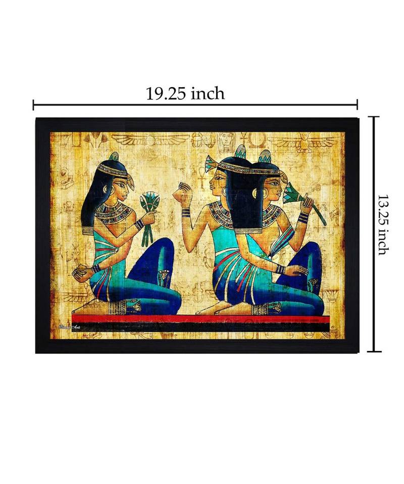 Abstract Egyptian Art" Textured Paper (Scratch/Dust) Proof Framed Art Print