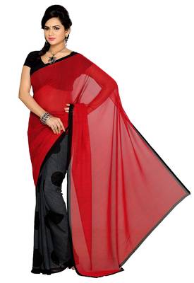 Combo Of 3 Poly Georgette Multicolor Printed Women's Saree 2