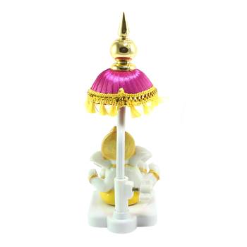Lord Ganesha Idol with Chatri for Car Dashboard 5