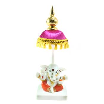 Lord Ganesha Idol with Chatri for Car Dashboard 2