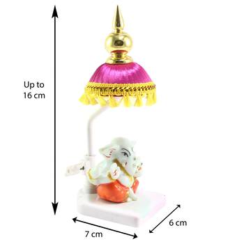 Lord Ganesha Idol with Chatri for Car Dashboard 3
